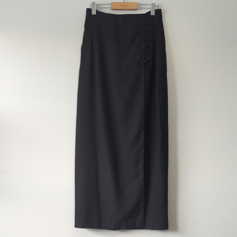 Gray Maxi Pencil Skirt for Work